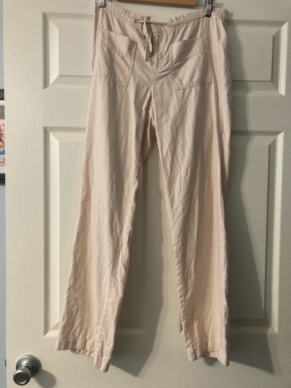 Eddie Bauer Drawstring Linen-Blend Pants